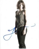 Lauren Cohen 8x10 colour photo of Lauren, signed by the Walking Dead star in NYC, March, 2014 Good