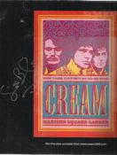 Ginger Baker signed LP insert for Cream at Madison Square Garden. Good condition