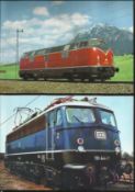 Railway collection of 40+ German Rail related covers and colour Railway postcards. Come in half