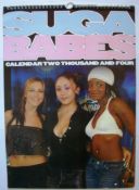 Sugar Babes signed 2004 calendar. All signed on one page and then also individually. Good condition