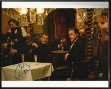 Jude Law Colour 8x10 landscape photograph from the movie Sherlock Holmes autographed by actor Jude