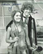 Tom Baker & Louise Jameson signed 10 x 8 b/w Dr Who photo Good Condition