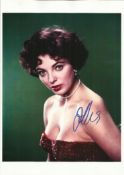 Joan Collins signed 10 x 8 colour stunning portrait photo Good Condition