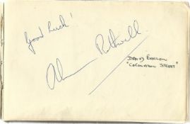 Autograph Album with 70+ 1960s TV, Film, Soap autographs. Includes David Barlow, T Backus & The