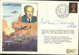 Arthur Harris signed on his own Historic Aviators HA4 cover. Good condition