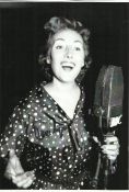 Dame Vera Lynn Forces sweetheart autographed 8x12 high quality black and white photo. Good condition