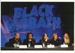 Bill Ward and Geezer Butler Unusual colour 8x12 photo of the legendary metal band Black Sabbath,