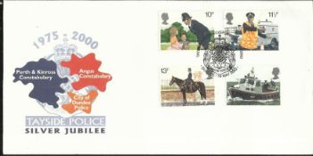 1975 - 2000 Tayside police silver jubilee FDC. Good condition