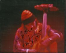 Carlos Santana Unusual colour 8x12 photograph autographed by Mexican - American singer songwriter