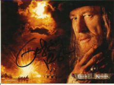 Geoffrey Rush signed 6x4 colour photo taken from Pirates of the Caribbean. Good condition