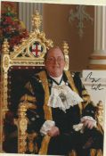 Sir Roger Cork signed colour photo. Lord Mayor of London. 1996 - 97. Good condition