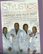 The Stylistics signed flyer for Greatest Hits tour 2007. Signed by all 4. Good condition.