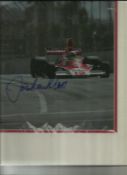 Jochen Mass & Jacky Ickx signed pair of 14 x 12 colour Formula One photo, nicely mounted. Good