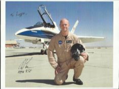 Nils Larson NASA Test pilot signed 10 x 8 colour photo, to Luppo. Good condition