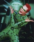 Jim Carrey Batman The Riddler Signed 8x10 Photo Obtained at the Graham Norton Show. Good condition.