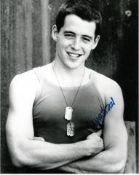 Matthew Broderick 8x10 photo of Matthew from Biloxi Blues, signed by him on Broadway, NYC. Good