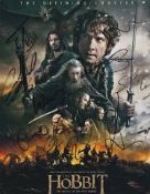 Hobbit Battle Of Five Armies Cast Signed X12 8x10 Photo  Martin Freeman,Ian Mckellen ,Orlando Bloom