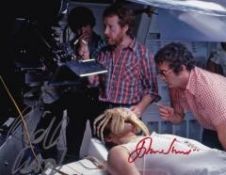 John Hurt /Ridley Scott `Alien` Cult Signed 8x10 Photo Obtained at the Exodus Prem. Good condition.