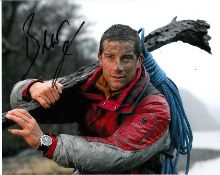 Bear Grylls 10x8 colour photo of Bear, signed by him in London. Good condition.