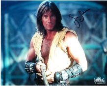 Kevin Sorbo 10x8 colour photo of Kevin as Hercules, signed by him at Sundance Film Festival. Good