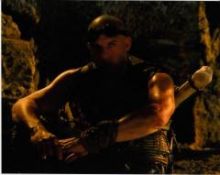 Vin Diesel 10x8 colour photo of Vin as Riddick, signed by him in London. Good condition  Vin Diesel