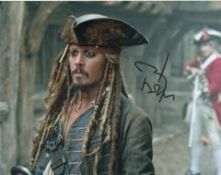 Johnny Depp Captain Jac Sparrow Signed 8x10 Photo. Good condition.