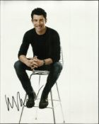 Max Greenfield New Girl, signed colour 10 x 8 photo. Signed at TV Upfronts Week New York May 2014.