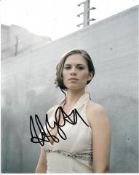 Hayley Atwell 8x10 colour photo of Hayley, star of Captain America, signed by her at Tv Upfronts