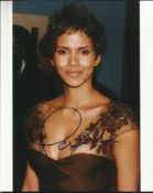 Halle Berry signed colour 10x8 photo. Good condition.