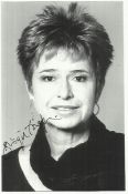 Brigit Forsyth signed 6x4 B/W photo. Attached to A4 white sheet. Good condition