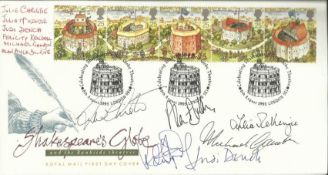 Multi-signed legends FDC nice 1995 Shakespeare`s Globe FDC signed Julie Christie, Julia McKenzie,