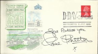 Ann Shelton signed 1969 D-Day 25th Ann GB FDC with attractive Southampton illustration and postmark.