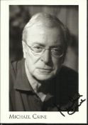 Sir Michael Caine signed 6 x 4 b/w portrait photo. Good condition