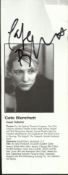 Cate Blanchett signed theatre programme portrait biography page 7 x 4 fixed to large white sheet.