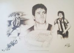 Kevin Keegan signed limited edition print of 34 of 50. Good condition