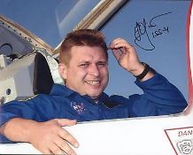Yuri Onufrienko Russian Cosmonaut signed 10 x 8 colour photo in jet cockpit, veteran of 2 extended