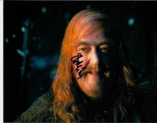 Stephen Fry 10x8 c photo of Stephen from The Hobbit, signed by Stephen at the BAFTAs, Feb 2014,