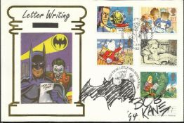 Bob Kane 1994 Batman first day cover signed by Batman creator Bob Kane (1915 - 1998). He has also
