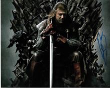 Sean Bean 10x8 c photo of Sean from Game of Thrones, signed by Sean in May 2014, NYC, for TV