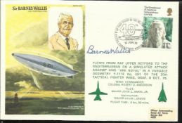 Sir Barnes Wallis signed on his own Historic Aviators cover. Sir Barnes Neville Wallis, CBE FRS,