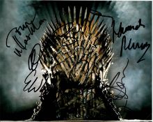 Game Of Thrones signed Cast Photo 10x8 C Photo Of The Throne From Game Of Thrones, Signed By Gemma