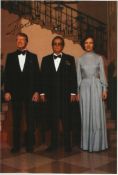 Jimmy Carter & his wife Rosemary Carter signed 12 x 8 colour portrait photo in formal clothes Good