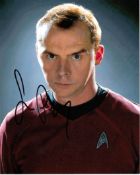 Simon Pegg signed 8x10 C Photo Of Simon From Star Trek Signed In Black, Obtained At The Empire Film