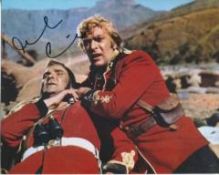 Zulu: 8x10 Inch Photo From The Classic War Movie `Zulu` Signed By Sir Michael Caine. Good Condition