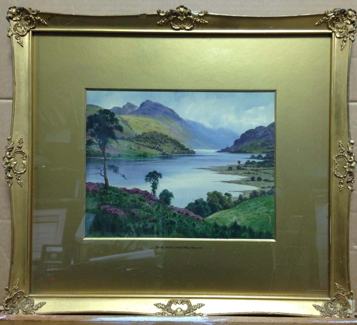 § Edward H Thompson (British, 1866-1949) Derwentwater and Borrowdale, signed lower right ""Ed H - Image 8 of 9