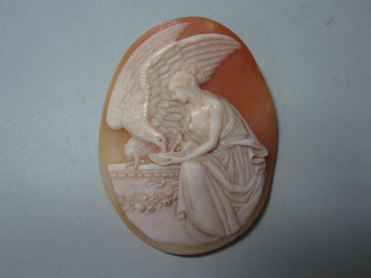 Two loose shell cameos, the first depicting Ceres with barley and wheat ears around her shoulders - Image 3 of 5