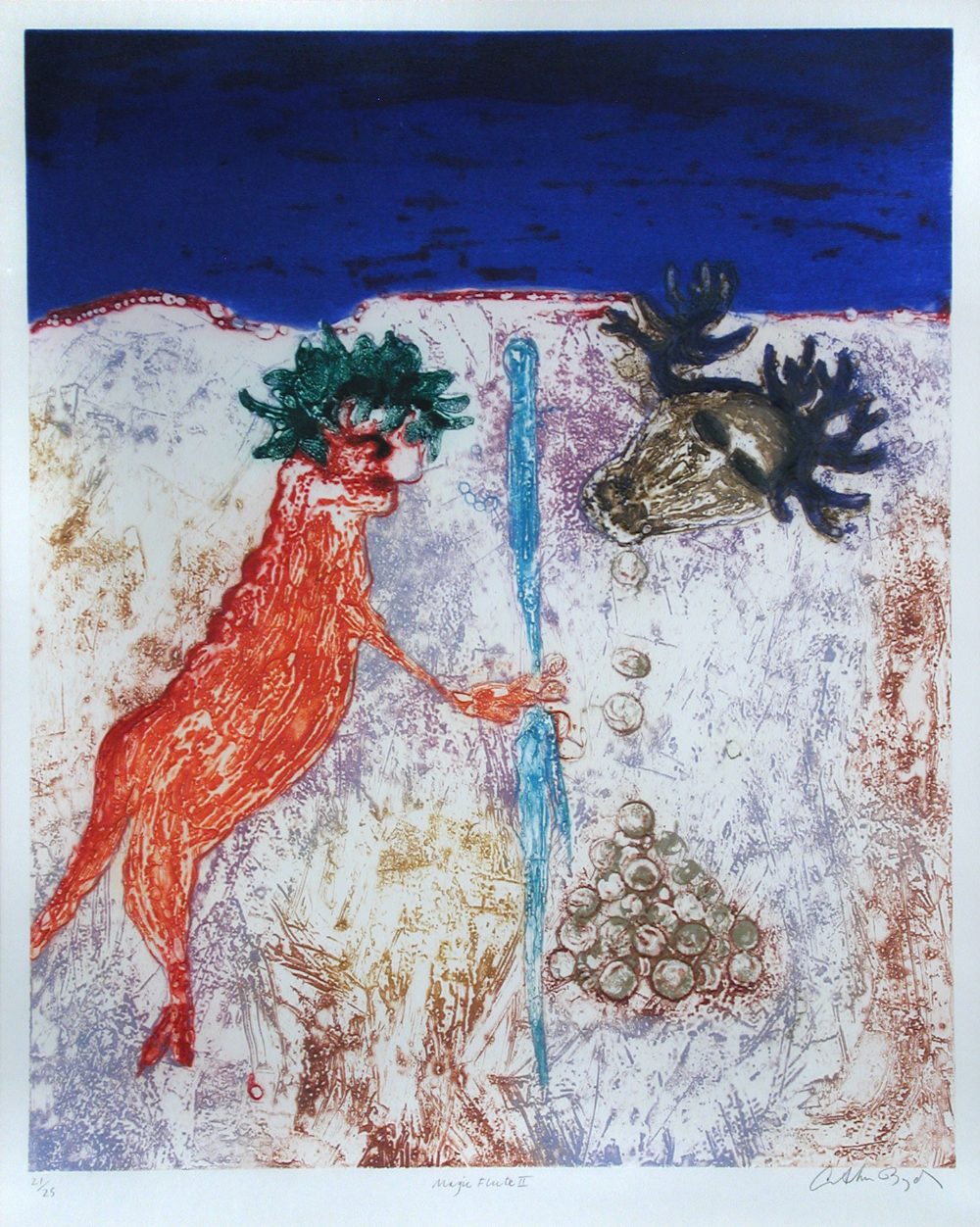 Arthur Boyd (Australian, 1920-1999) Magic Flute II signed in pencil lower right ""Arthur Boyd"" and