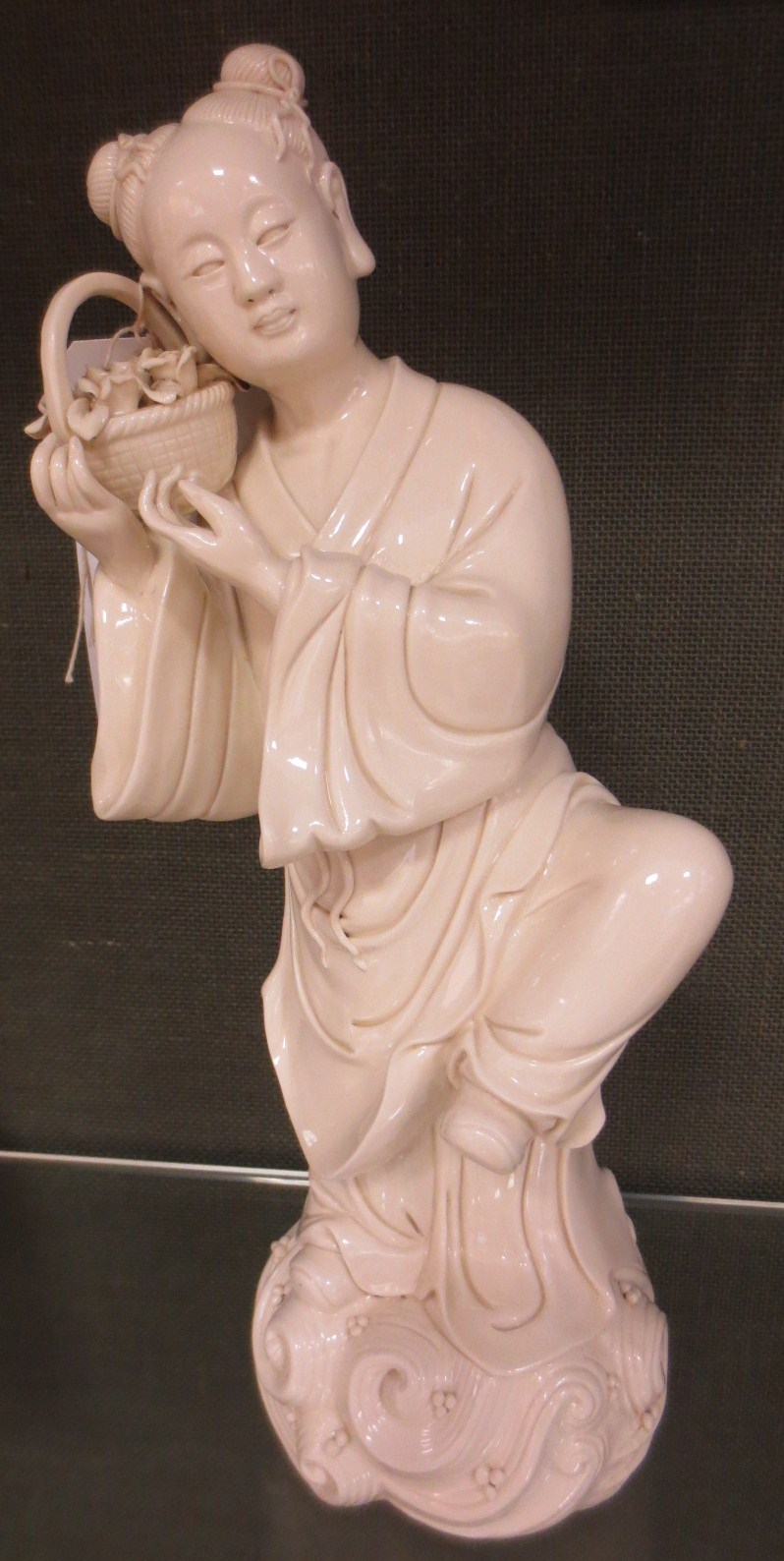 A Chinese blanc de chine figurine of Guanyin