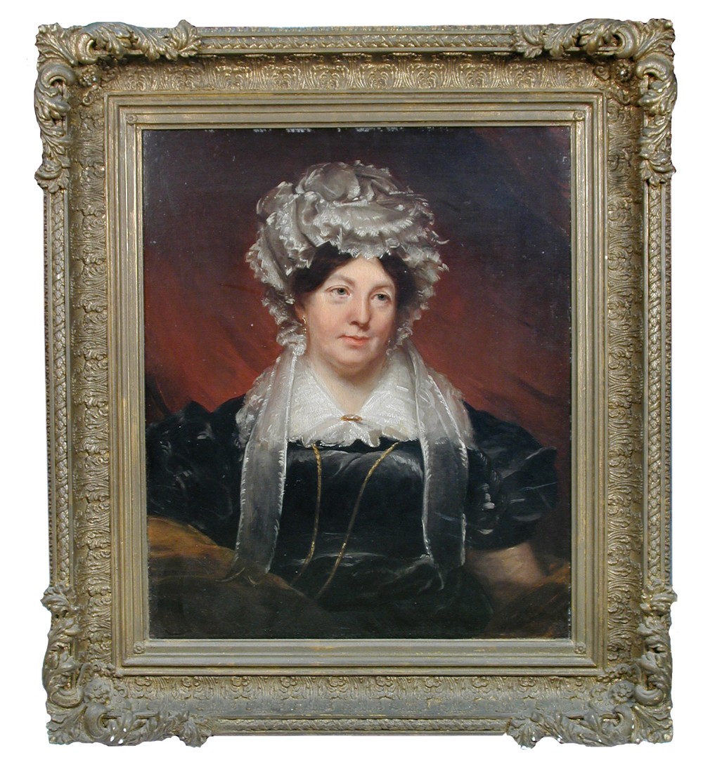 Irish School (19th Century) Portrait of Mrs Mary Redmond oil on canvas 75 x 62cm (29 x 24in)