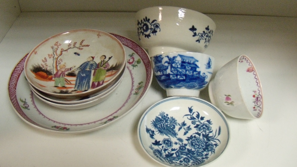 New Hall, Liverpool and Worcester wares, the first to include a `686` pattern plate and three 421